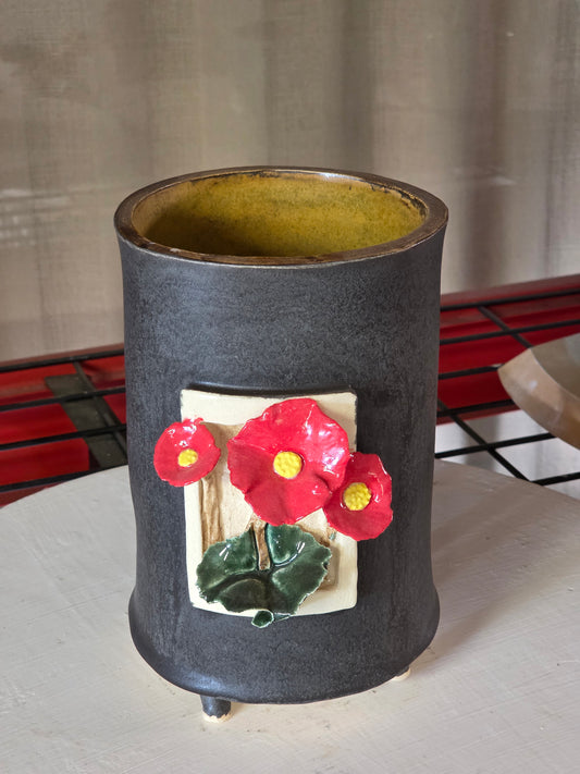 Shadow Box Planter With Flower Details